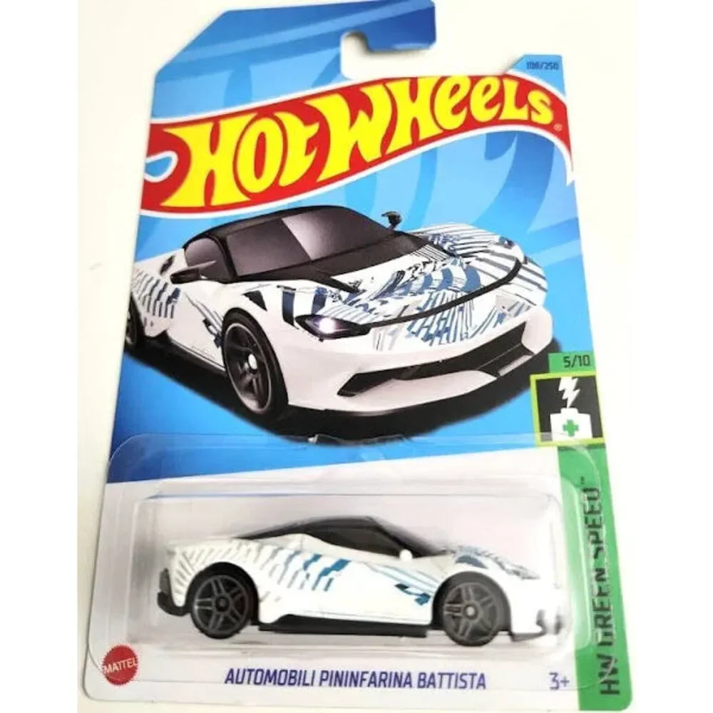 Hot Wheels Automobili Pininfarina Battista WHITE HW Green Speed 5/10 108/250